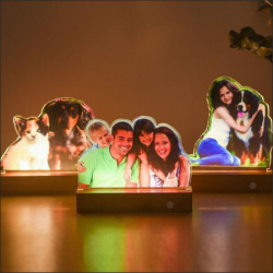Acrylic Customized Family Image Illusion Lamp