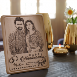 Table Stand Couple Photo Frame