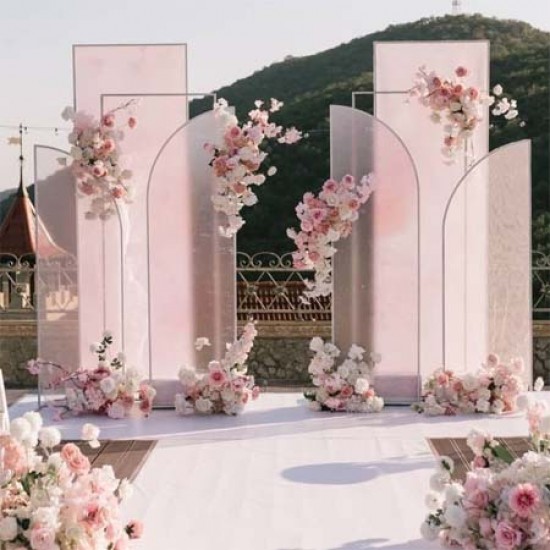 Elegant White Cutout Flower Décor