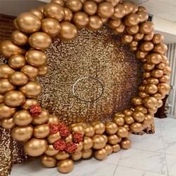 Shimmering Golden Sequine Décor