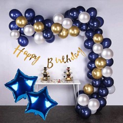Blue and Golden Birthday Theme