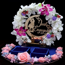Engagement Ring Plater with Initial Name