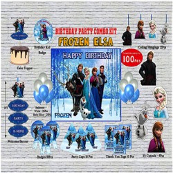 Frozen Elsa Birthday Theme  Kit 