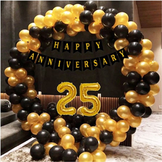 Golden and Black Theme 25th Anniversary