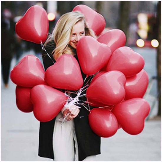 Heart Shaped Latex Balloons Theme