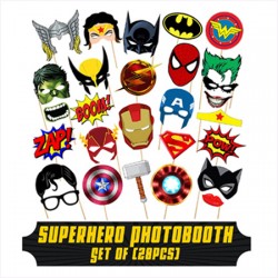 Super Heroes Party props